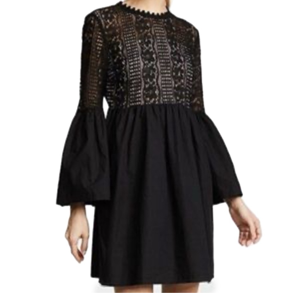 Endless Rose Black Lace Mini Dress NWT